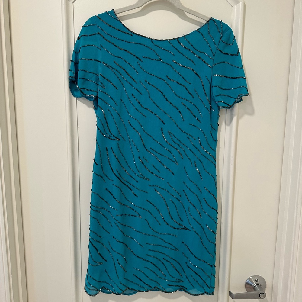 Tie back beaded dress
